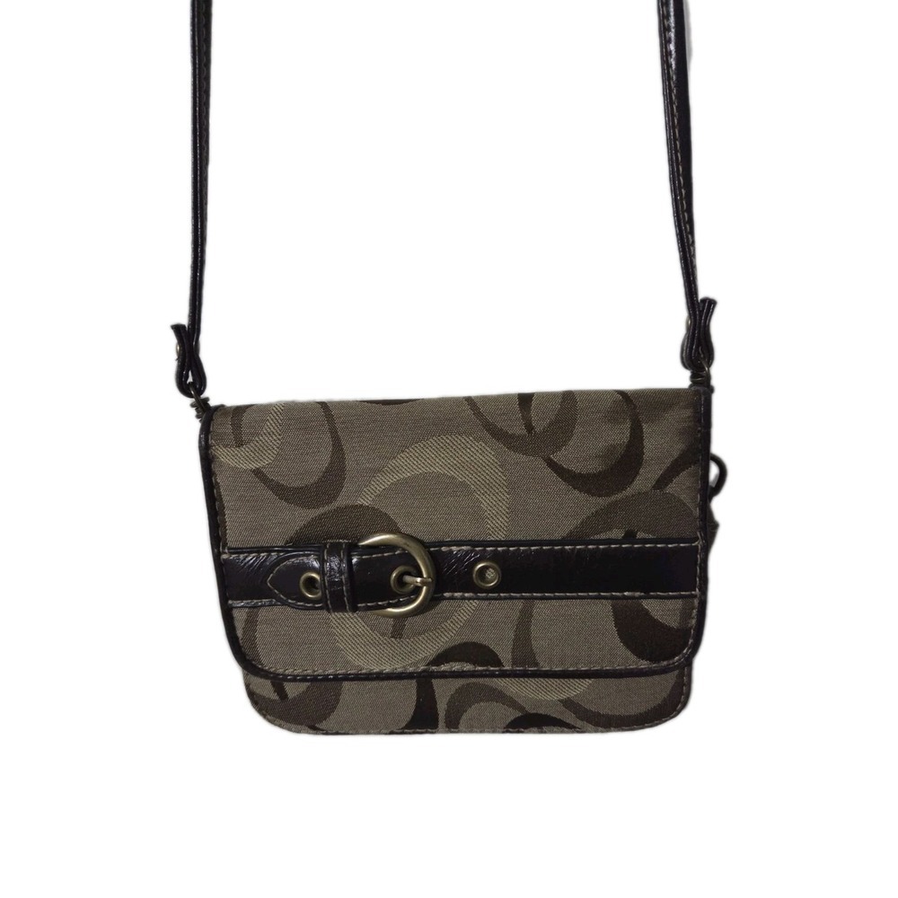 Wallet Crossbody Purse, Brown & Tan